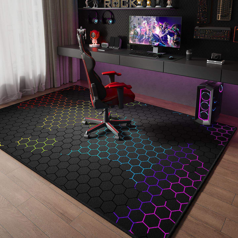 Esports Gaming Hotel - VIKAMA Neon Hexagon Grid Gaming Area