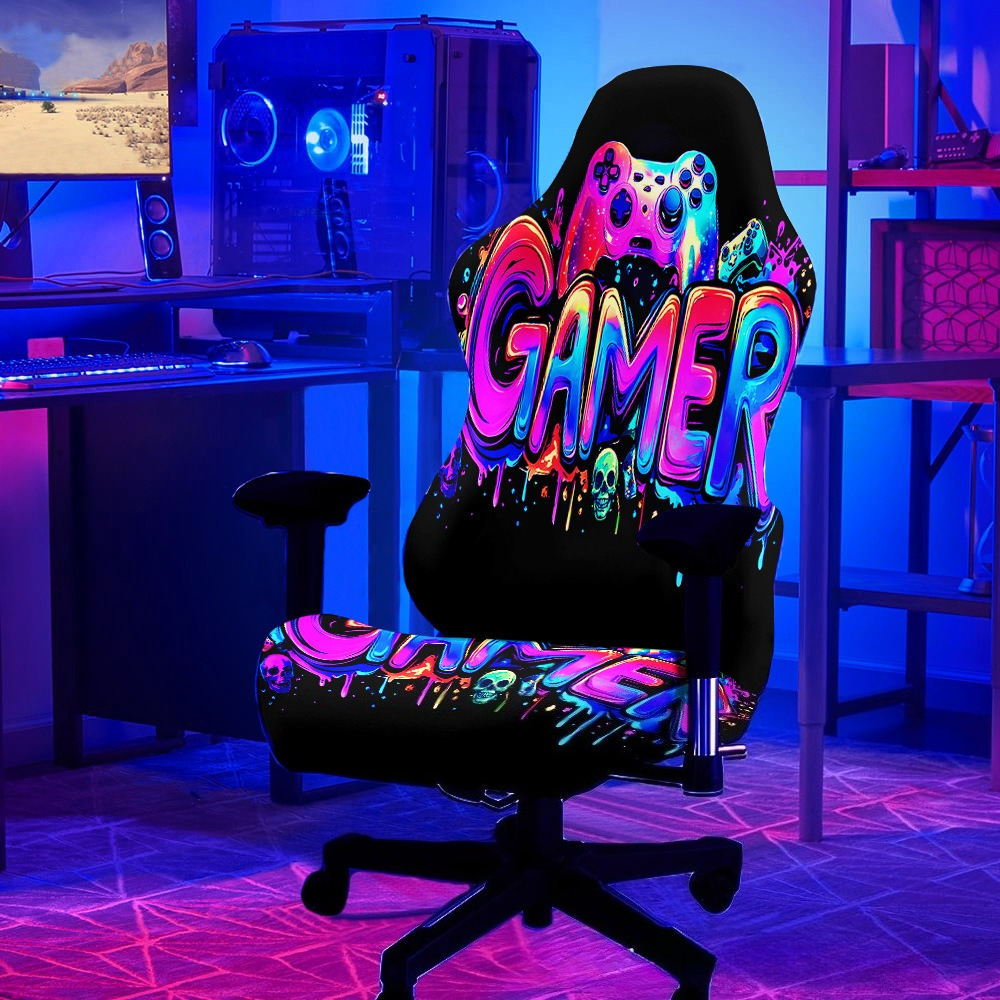 Esports Gaming Hotel - 1 Set Glowing Gaming Chair Cover
