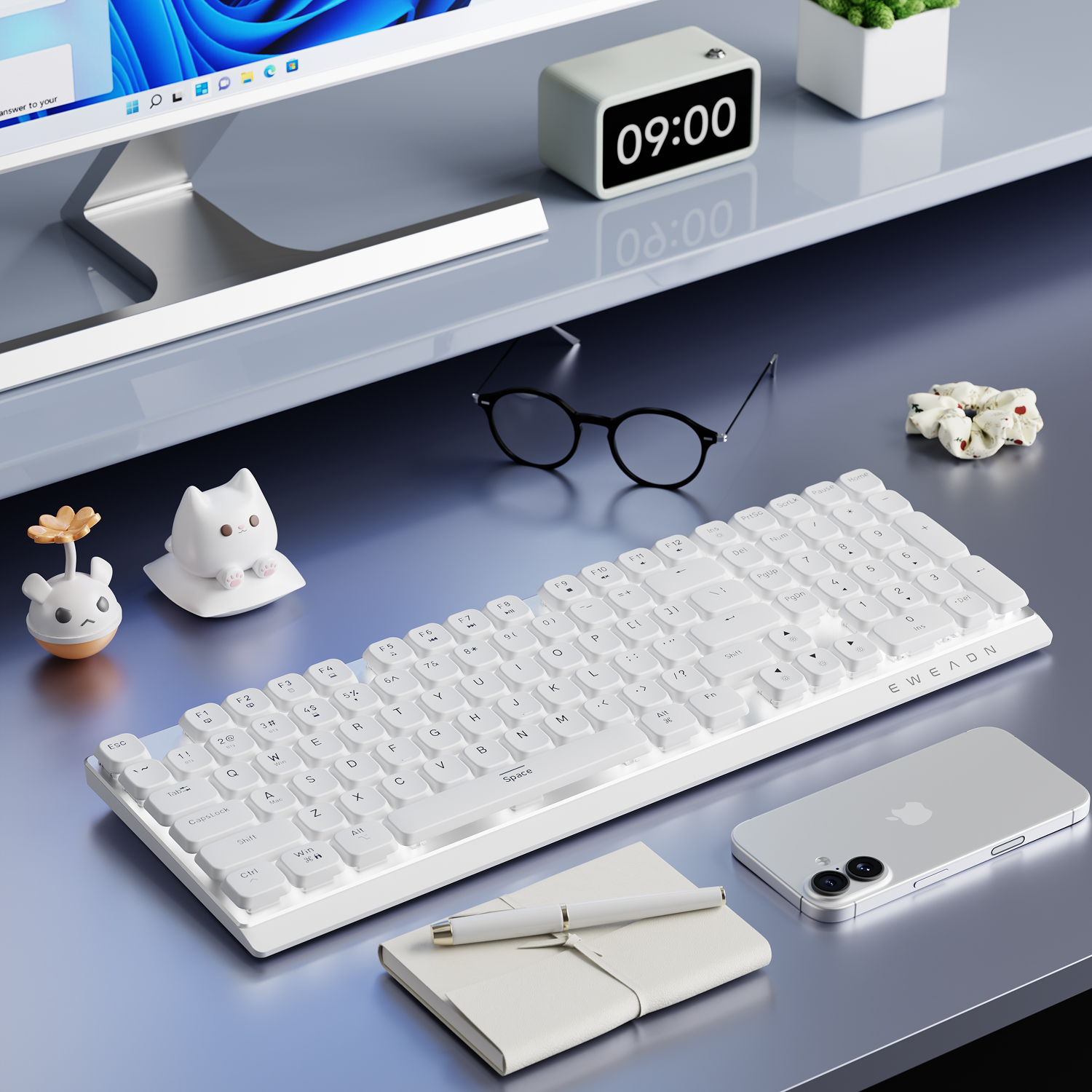 Esports In Gaming - EWEADN Wireless Low-Profile Mechanical Gaming Keyboard,
