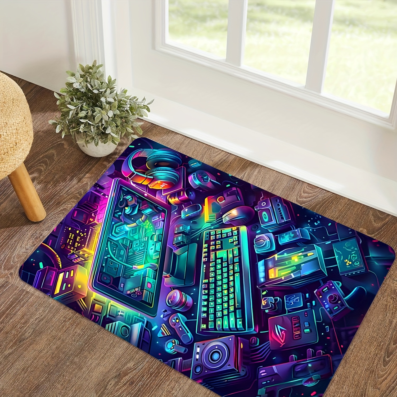 Cyberpunk Gaming Rug Flannel C – Esports Gaming Room Bewertung und Preis