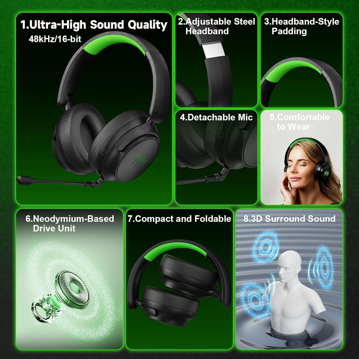 Foldable Gaming Headset For Xb – Esports Wireless Gaming Headset Bewertung und Preis