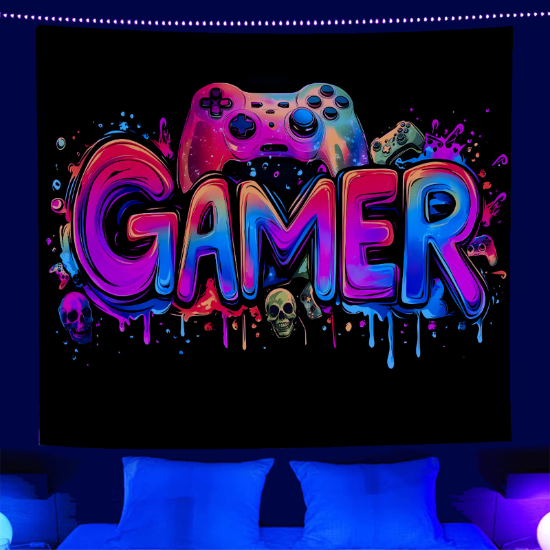 VIKAMA Gaming Tapestry Neon Ga – Esports Gaming Room Bewertung und Preis