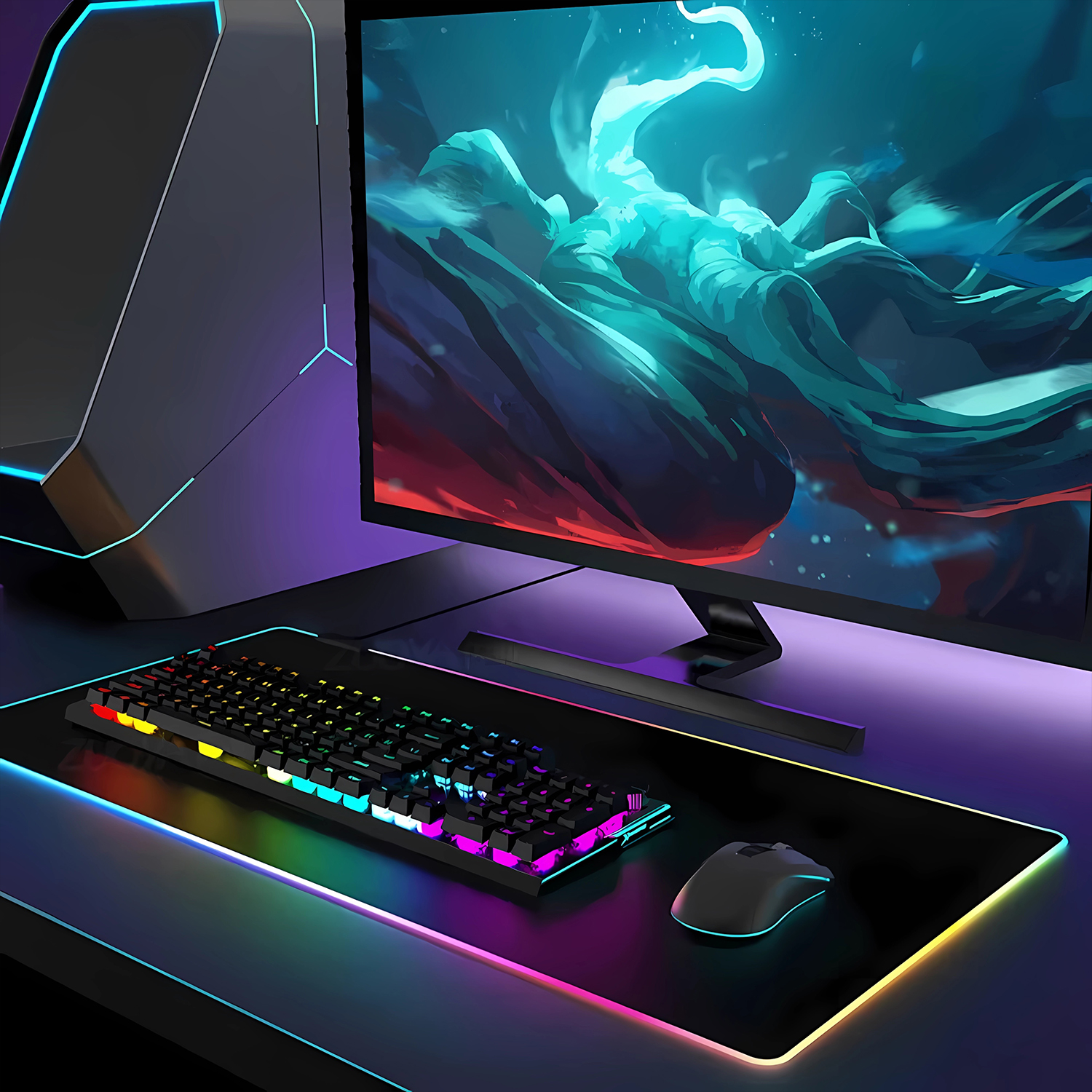 RGB Anime Fate Saber MousePad  – Esports Gaming Laptop Bewertung und Preis
