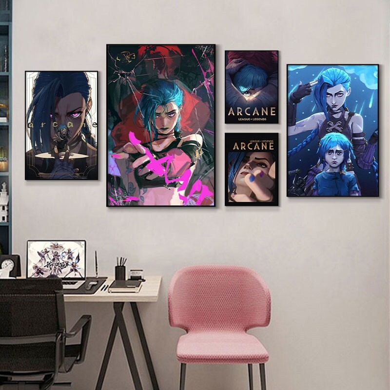 Arcane Jinx Close-Up Poster Un – Esports Gaming Room Bewertung und Preis