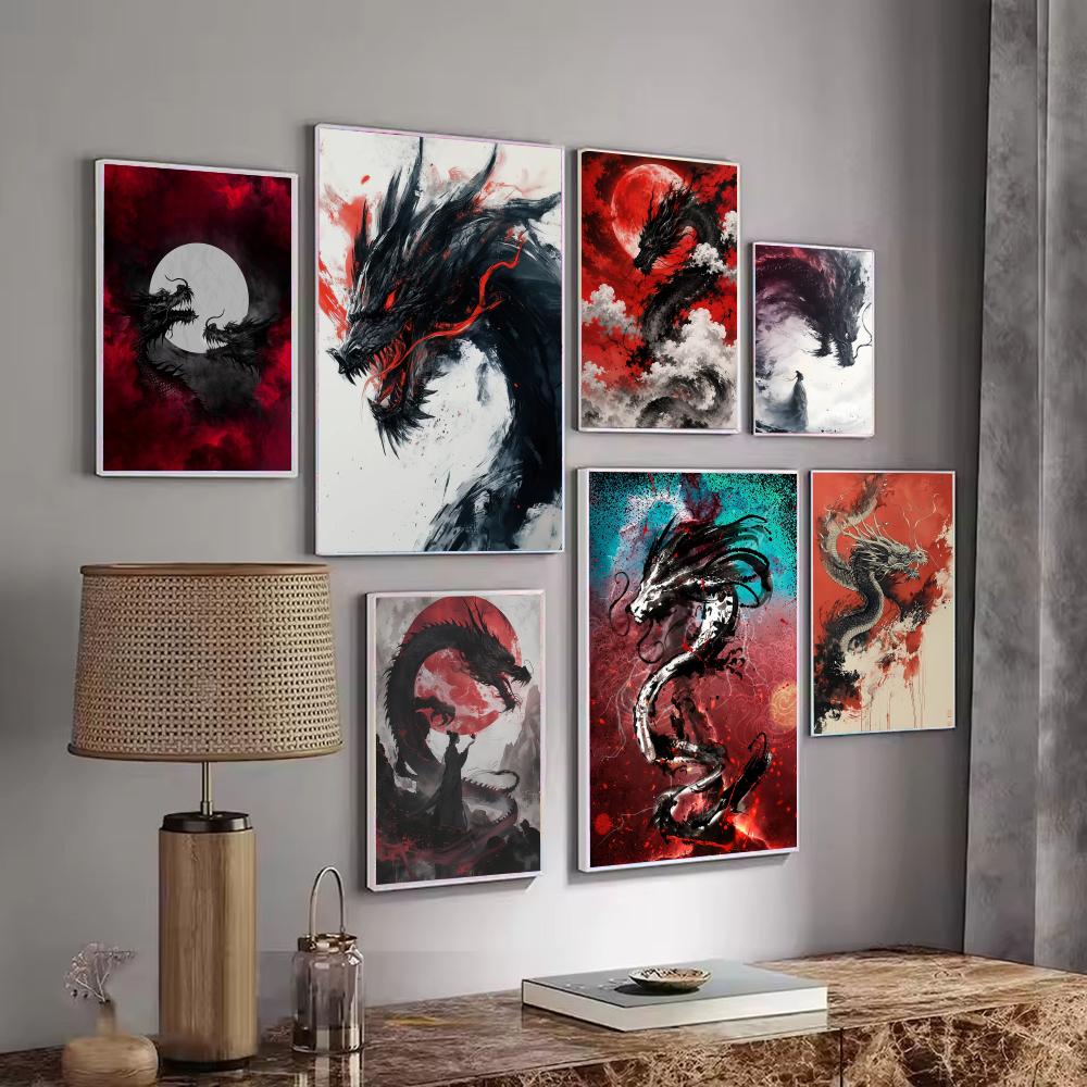 Black Dragon Poster Waterproof – Esports Gaming Room Bewertung und Preis